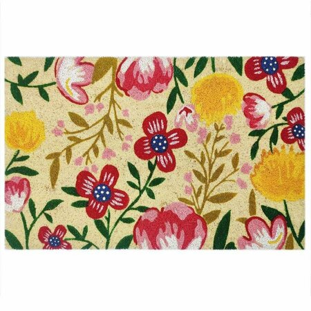 FIRST CONCEPT DOOR MAT COIR FLOWERS FC-72027